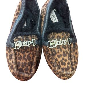 Juicy Couture Brown Leopard Loafers